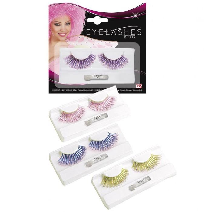 Ciglia olografiche con colla