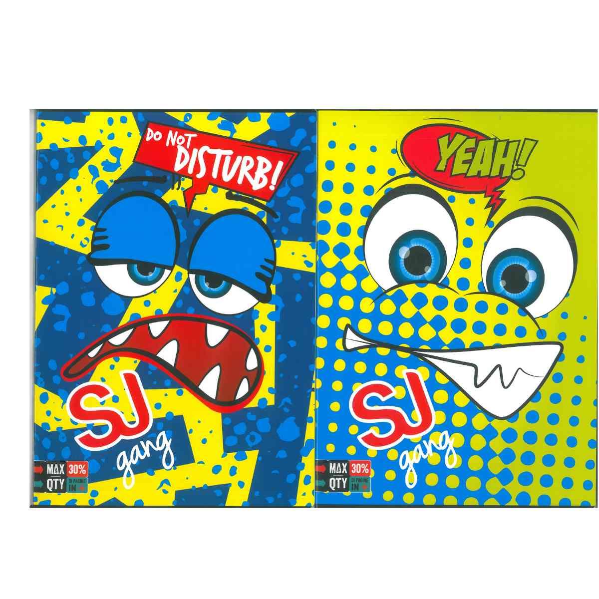 Maxi quaderno facce sj boy rigo c