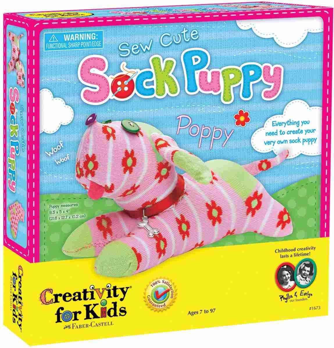 Sock puppy creativity for kids faber -castell