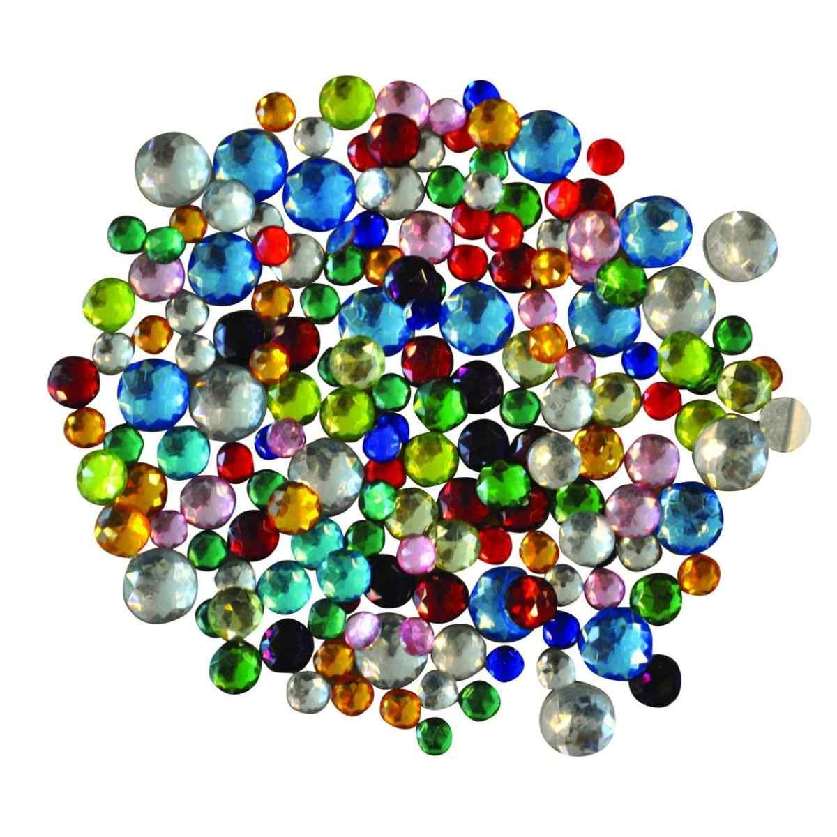 CWR Gemme kristall tonde diam. 6/10 mm set 1000 pz colori assortiti 38745  8004957126198