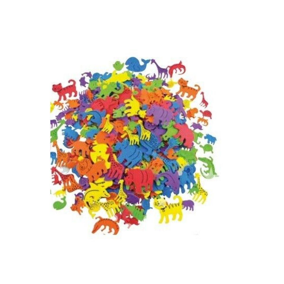 Sagome eva adesiva animali ssortiti busta da 500pz