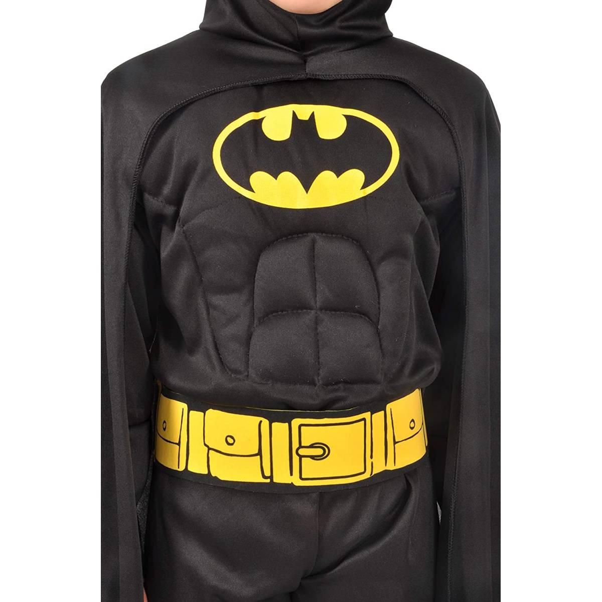 Costume batman c/muscoli nero 8/10