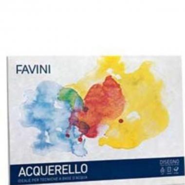 ALBUM ACQUARELLO FAVINI 350X500 10 FF 340gr.
