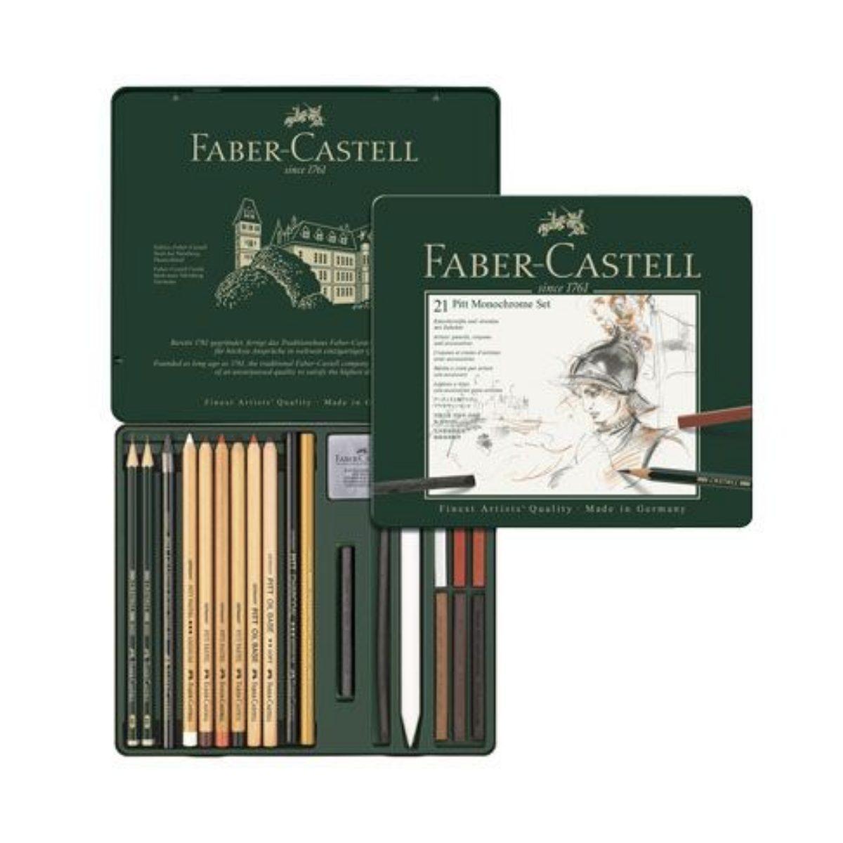 Faber castell 21 pitt monochrome set