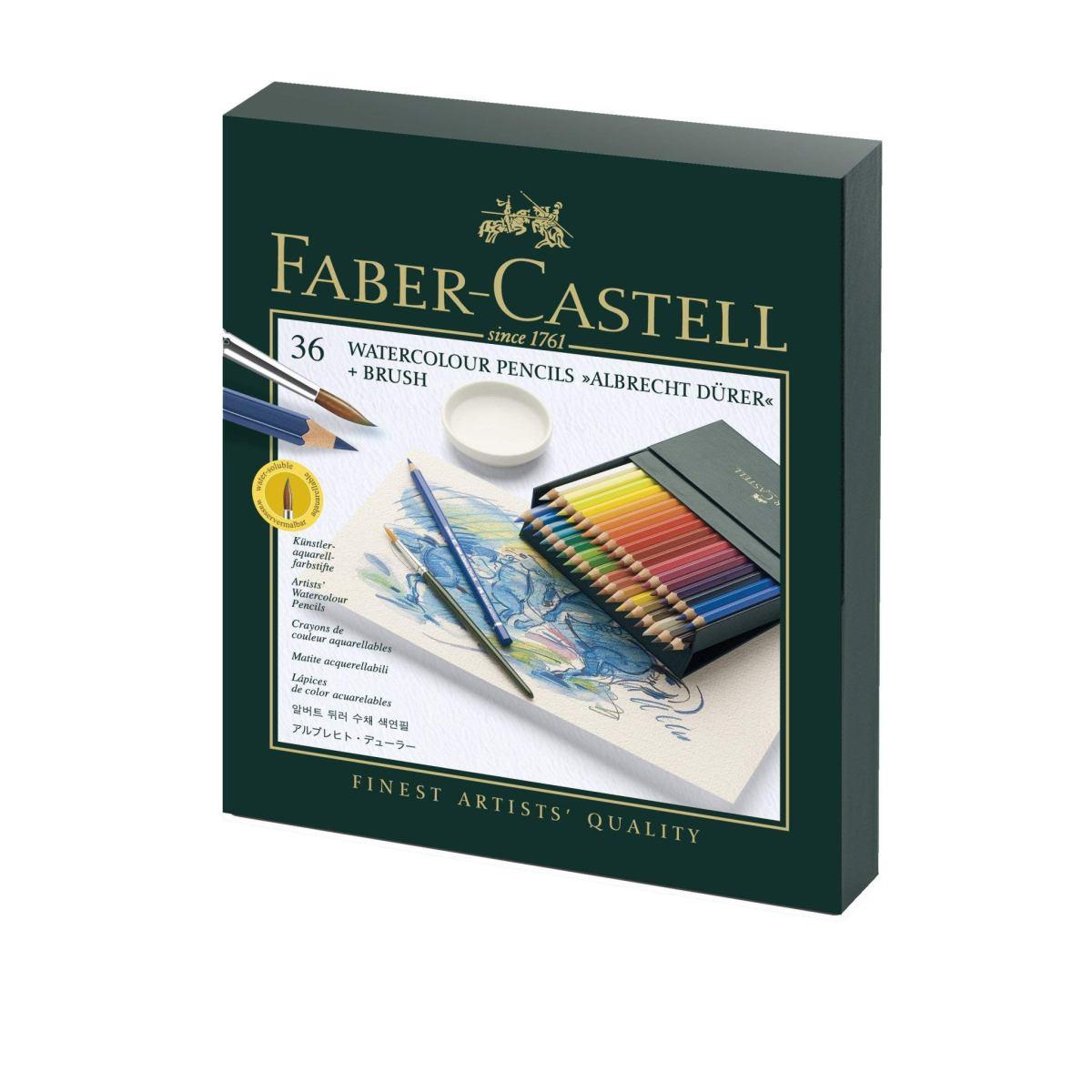Faber-castell Studio box 36 colori acquarellabili + pennello 9590  4005401175384