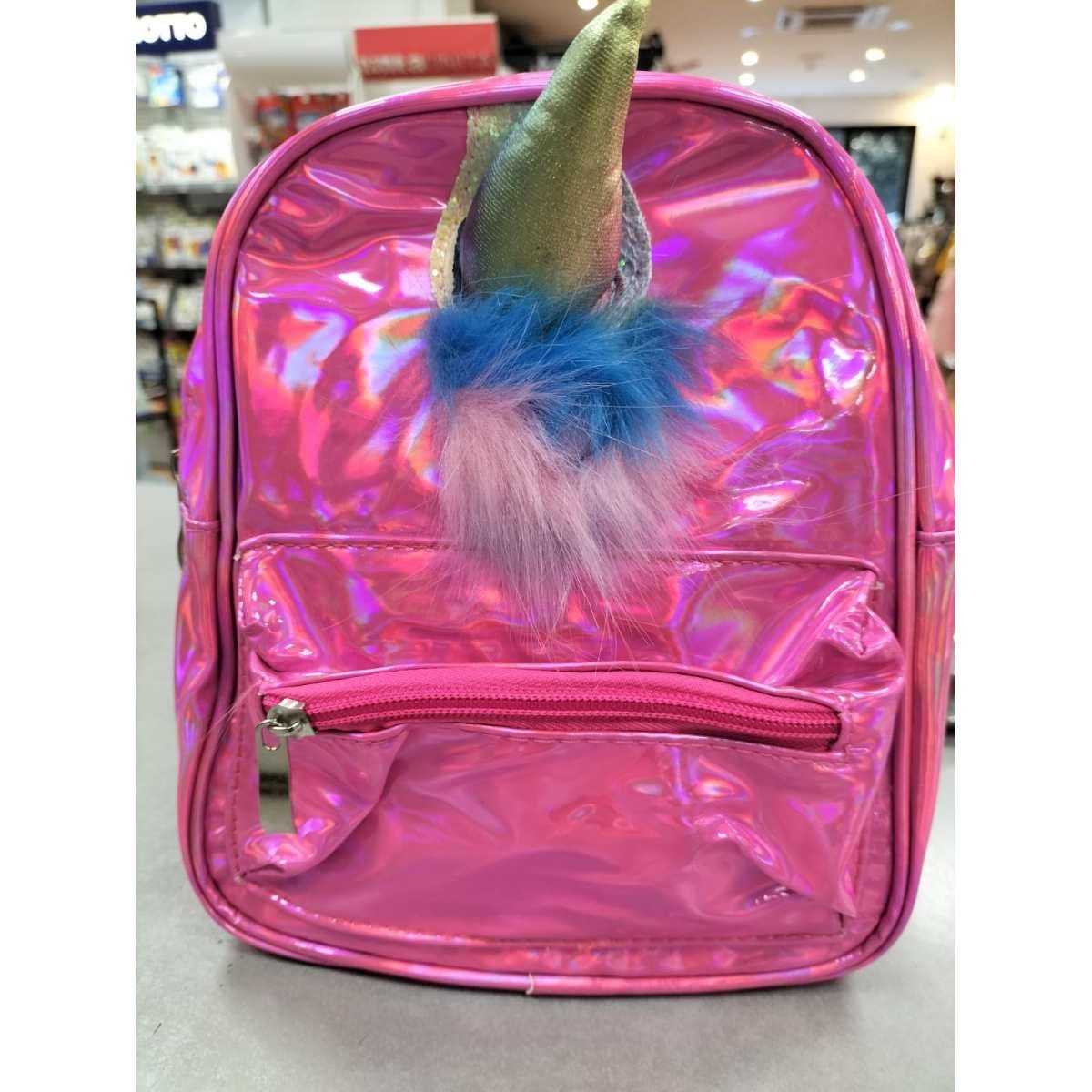 Zainetto in pvc iridiscente  unicorno