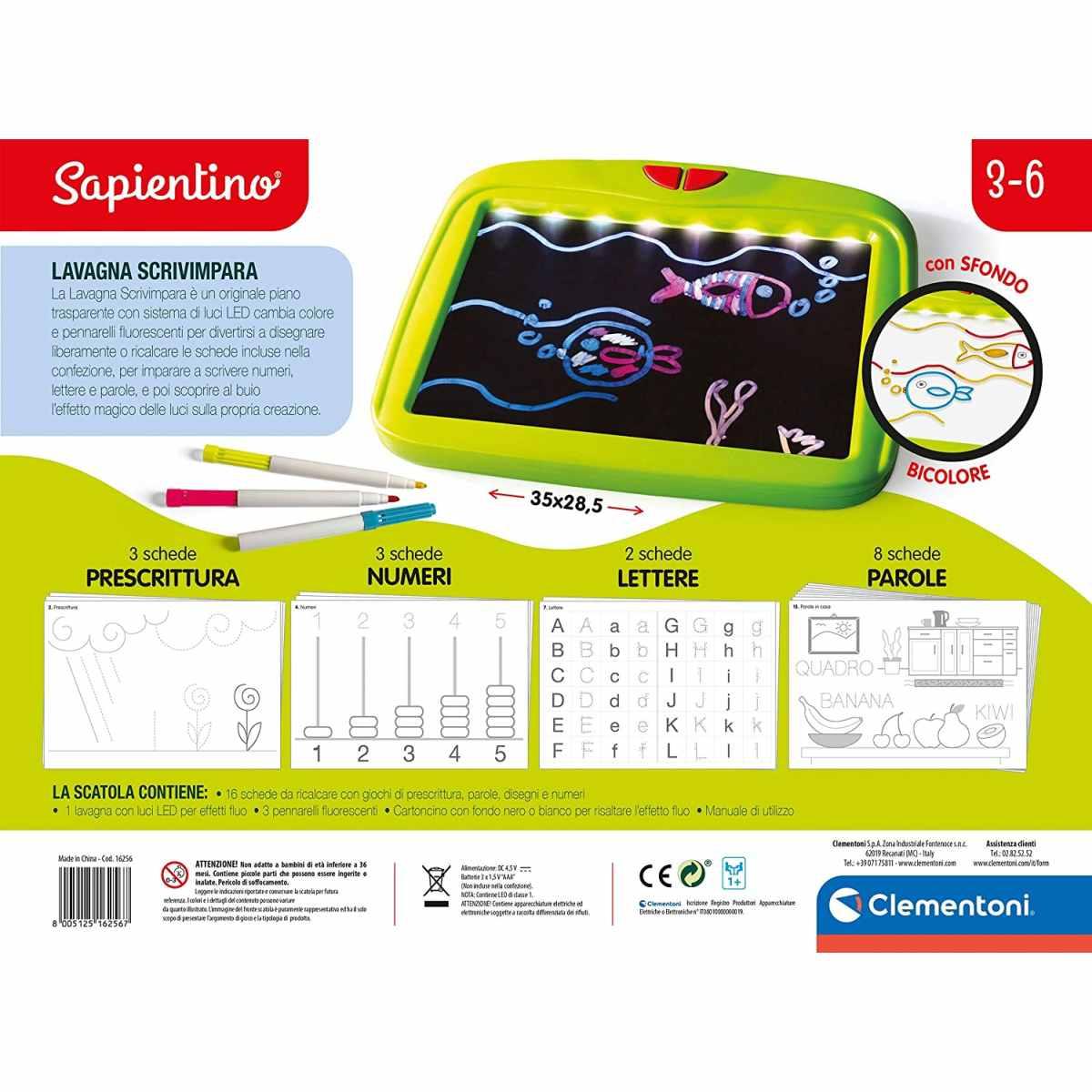 SAPIENTINO LAVAGNA SCRIVI IMPARA<br />