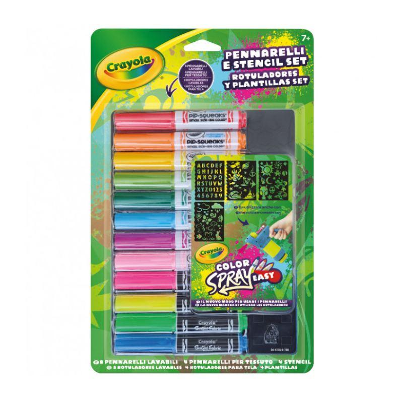 Crayola Ricarica set pennarelli e stencil crayola 42725 5010065074958