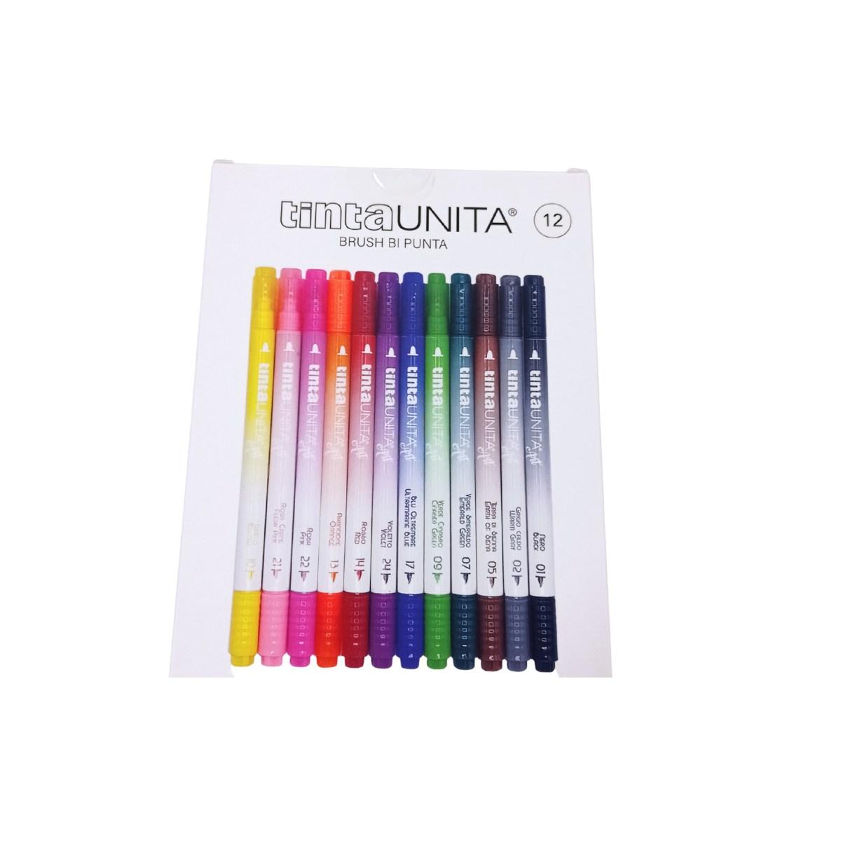 Legami Set Di 12 Pennarelli Con Punta Pennelli Colorati per Colorare E  Disegnare 