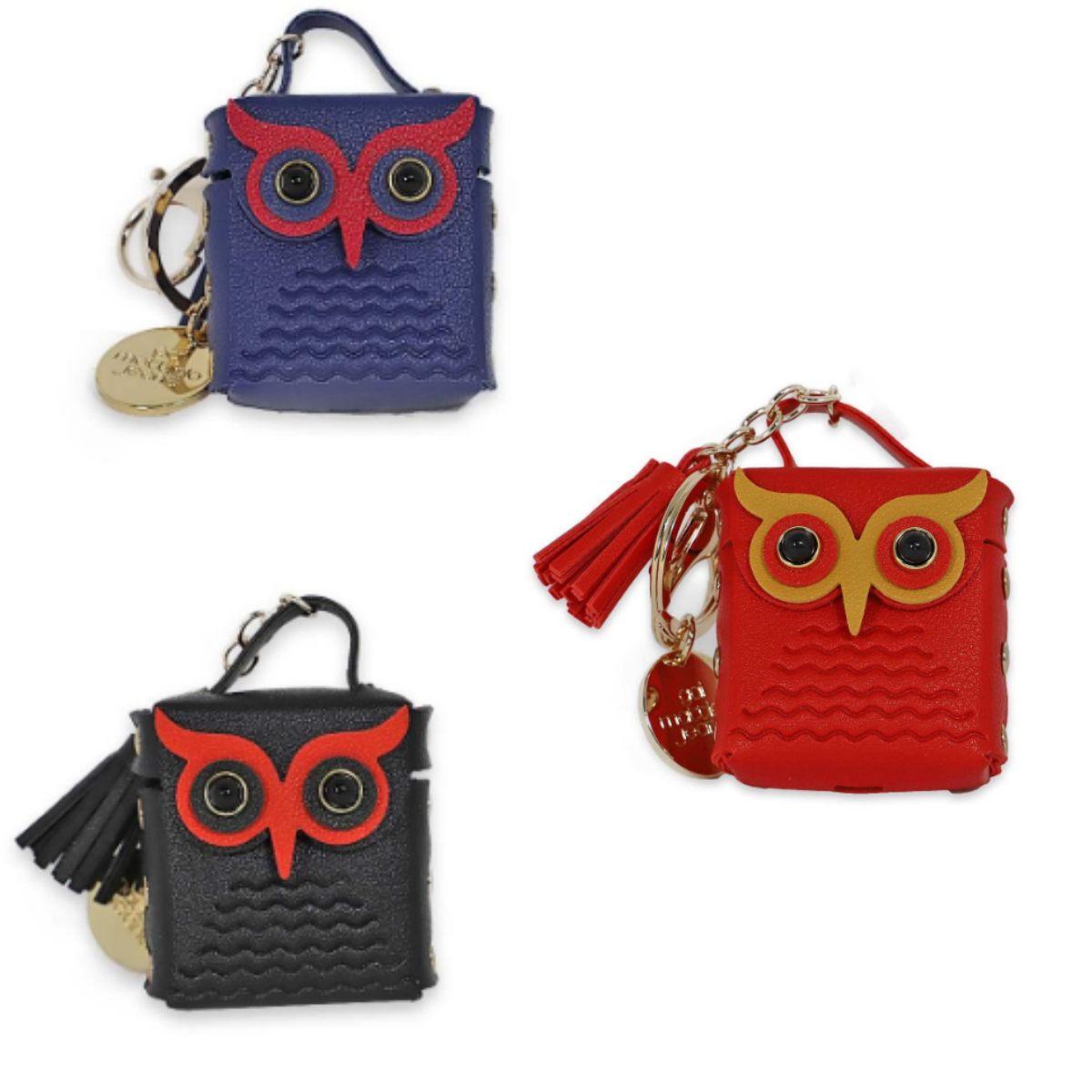 Portachiave gai mattiolo con borsetta gufo porta air ipod
