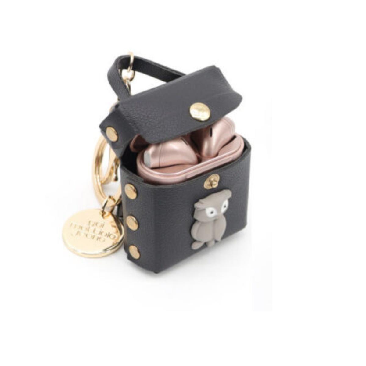 Portachiave gai mattiolo con borsetta gufo porta air ipod