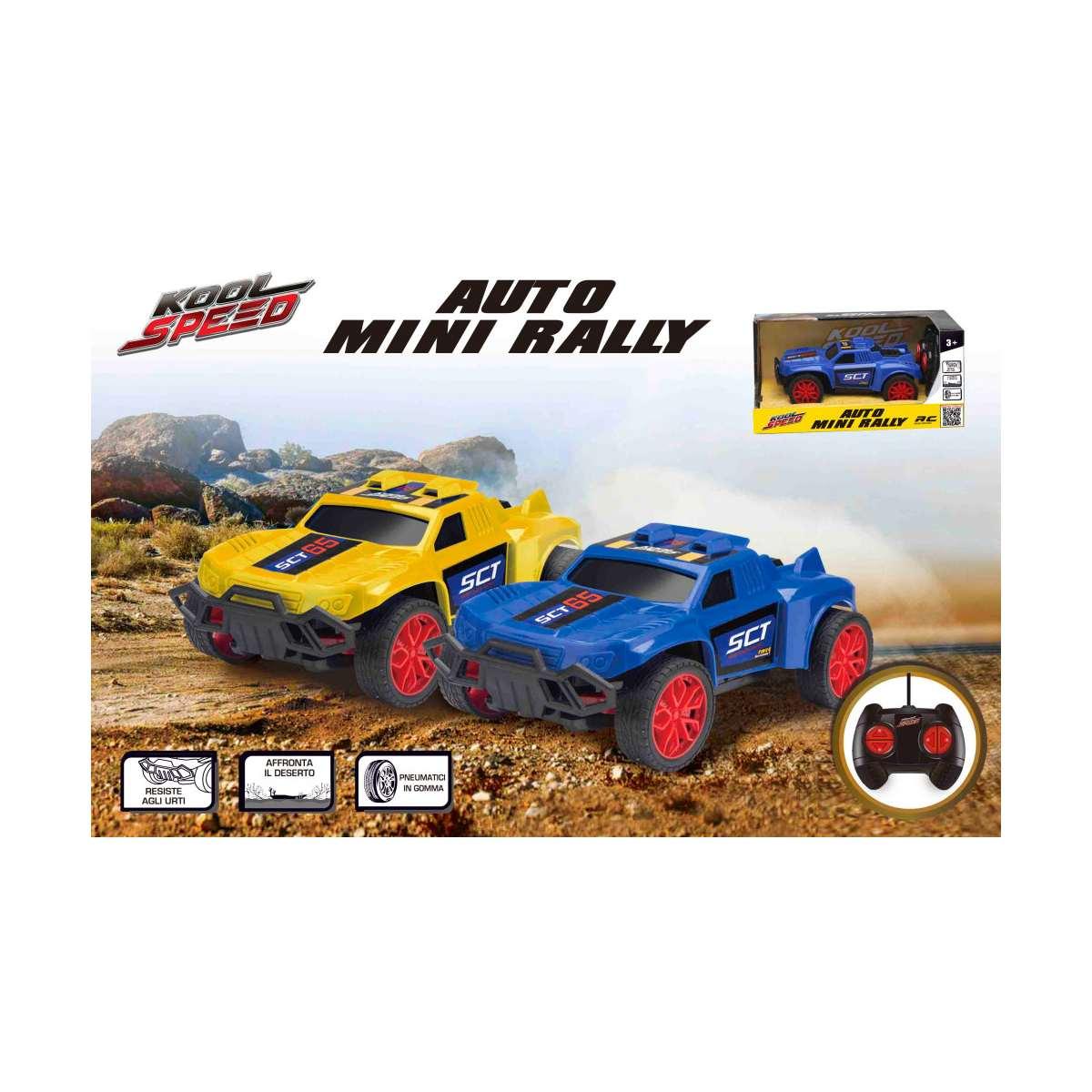 Auto r/c mini rally 2 colori assortiti