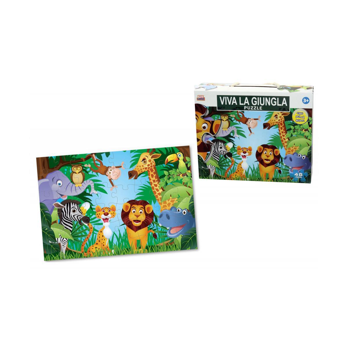 Puzzle gigante 48 pz animali savana