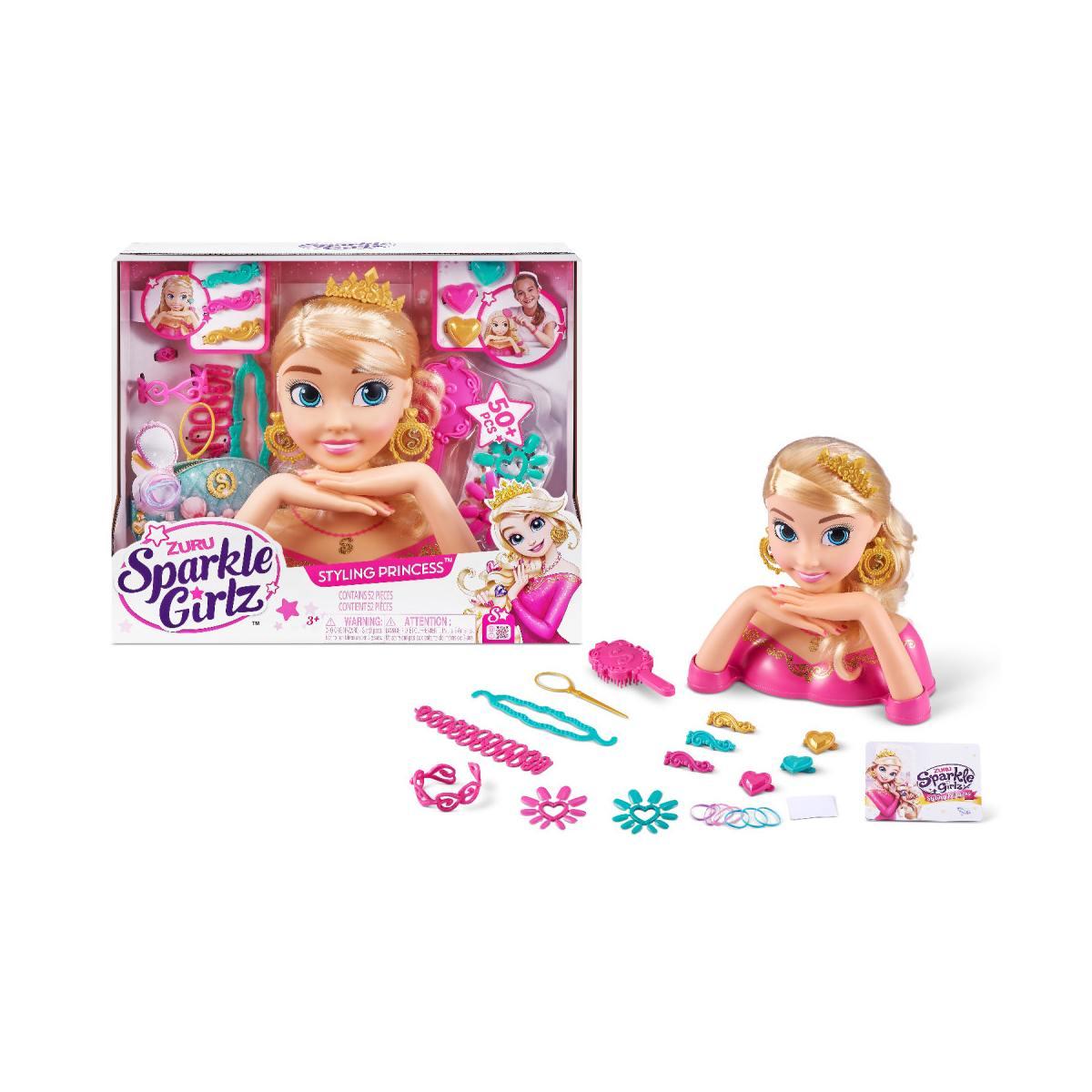 Sparkle girl princess acconciatura e manicure
