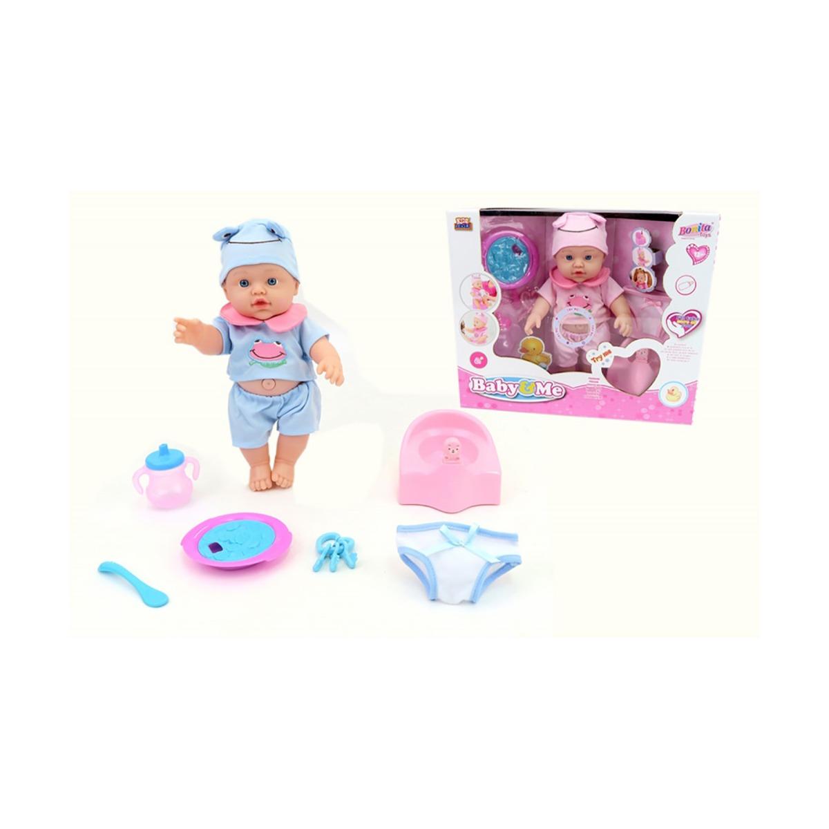 Baby&me bebe   con set pappa 30 cm