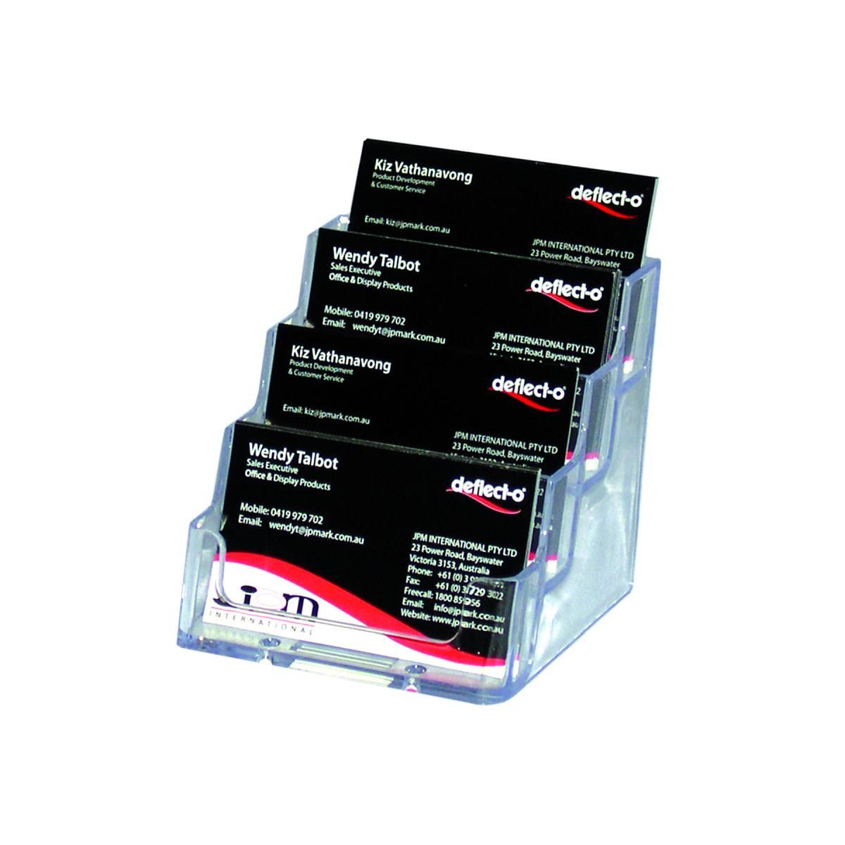 Portabiglietti visita 4 posti acrilico