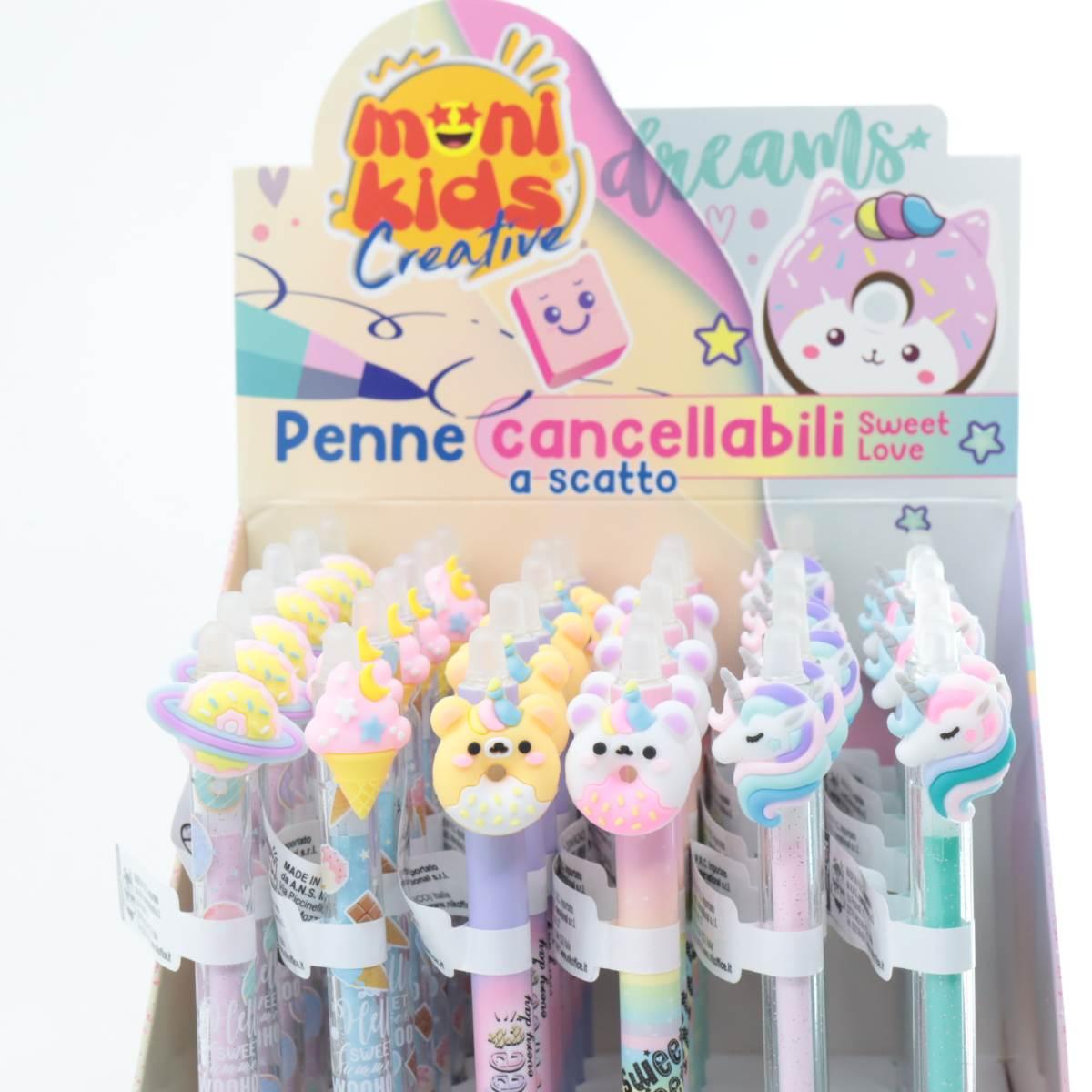 Penna cancellabile a scatto sweet love
