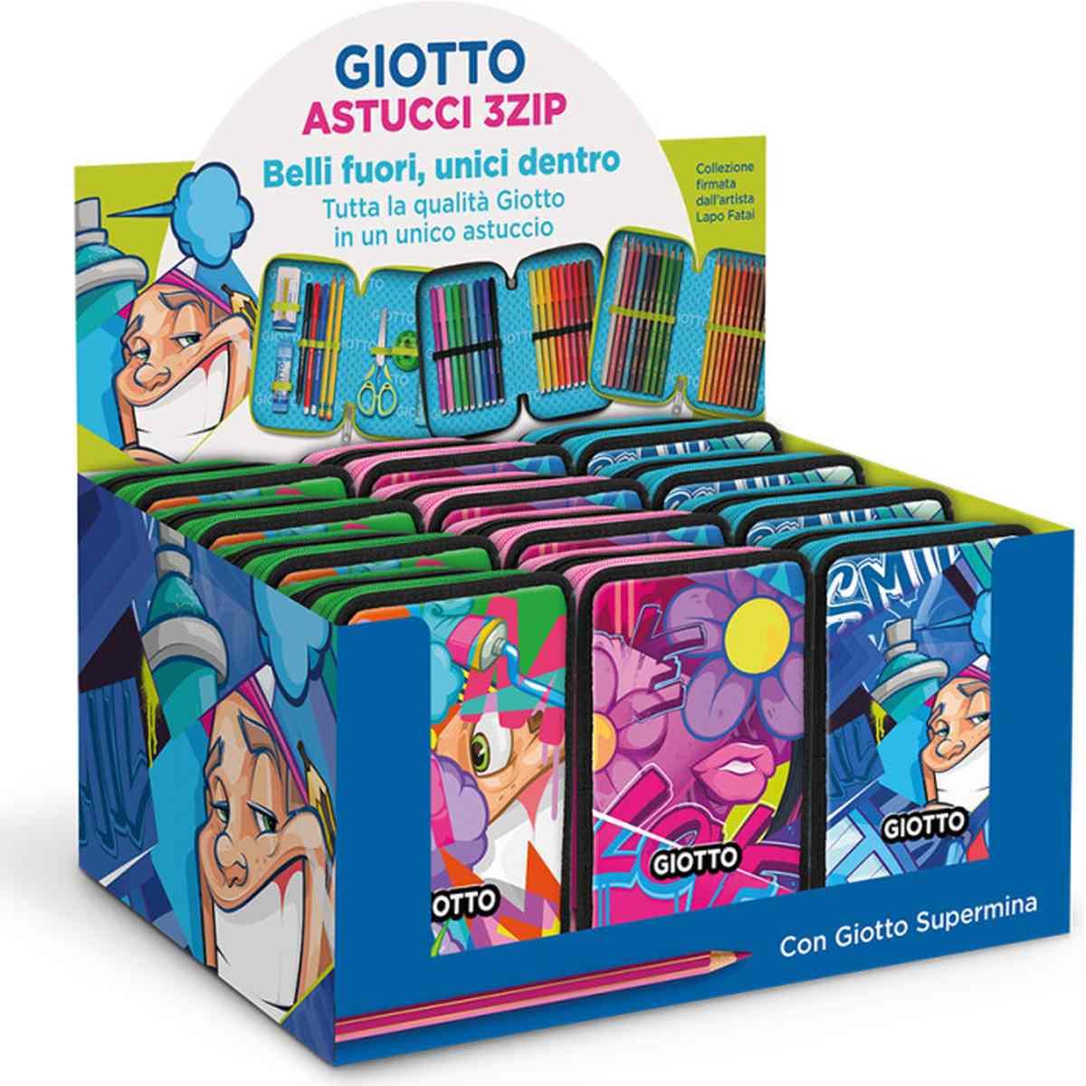 Astuccio 3 zip young street giotto