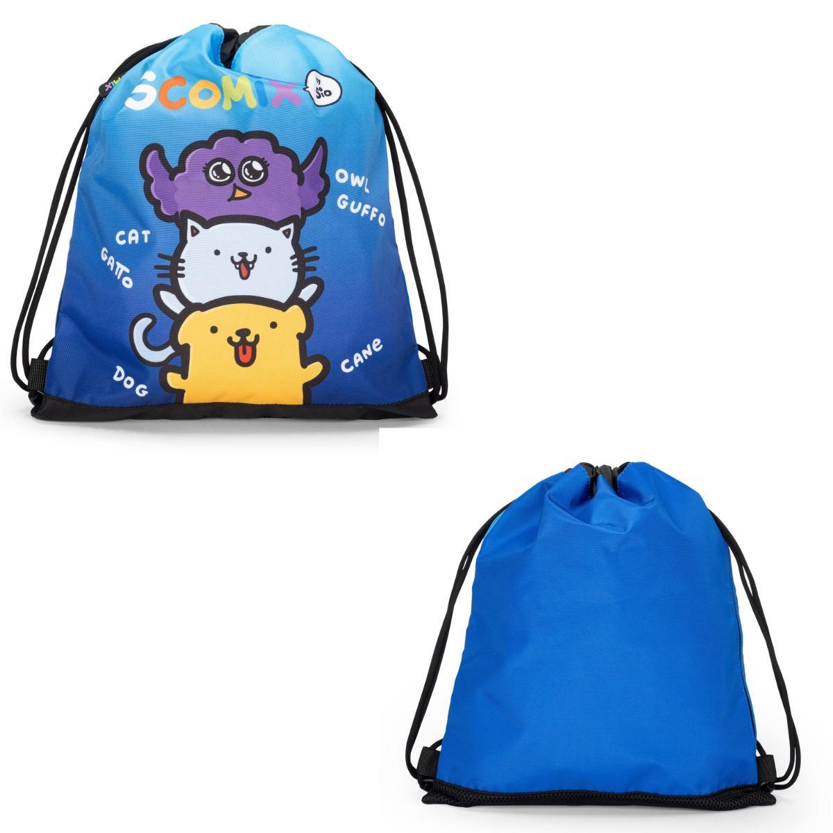 Zaino coulisse con tasca scomix