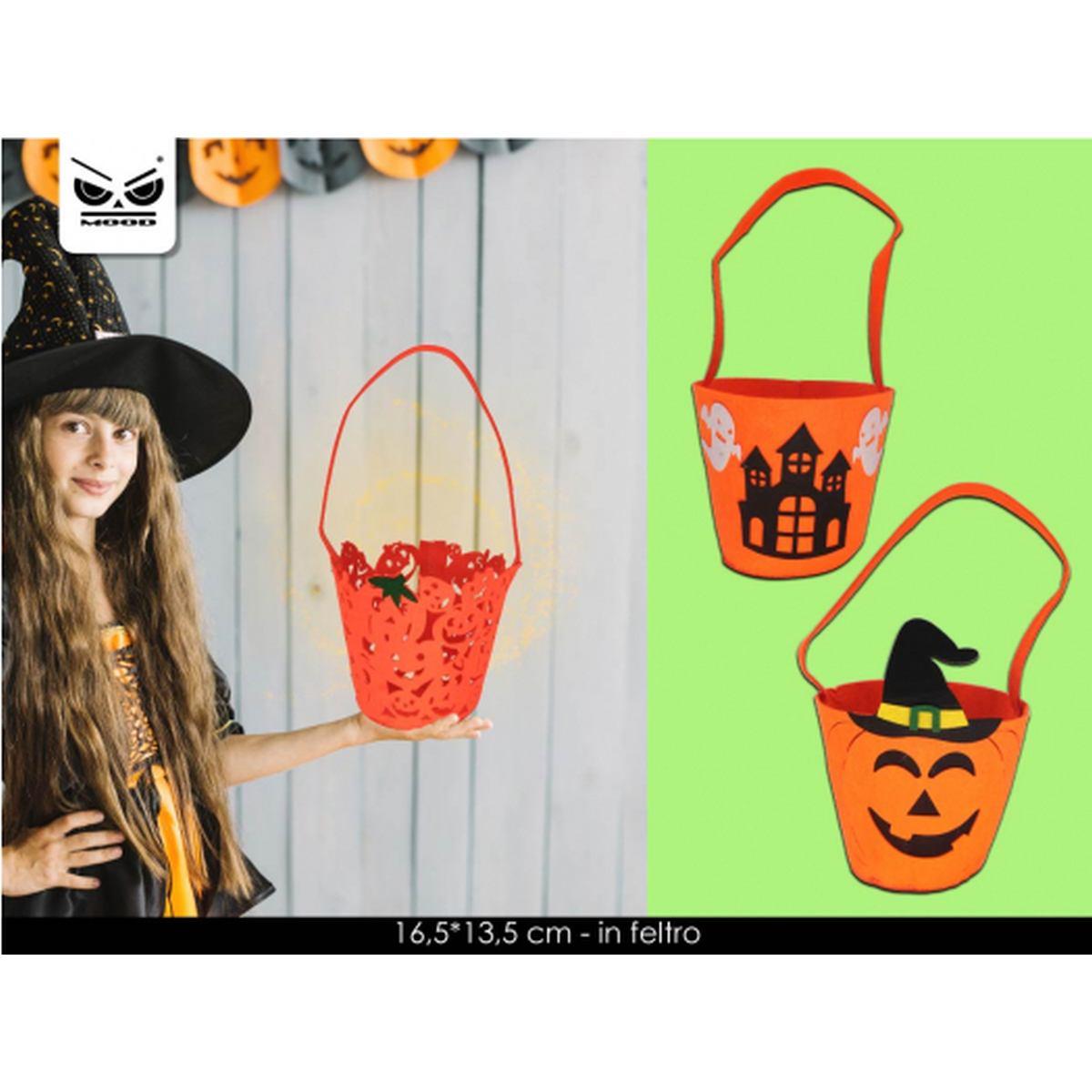 Cestino in feltro halloween assortiti