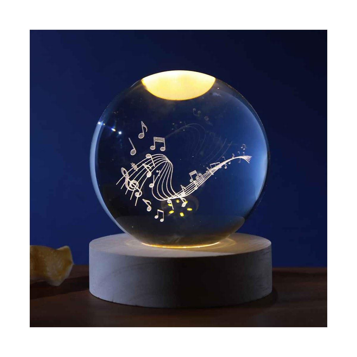 Lampada a sfera cristal 8 cm