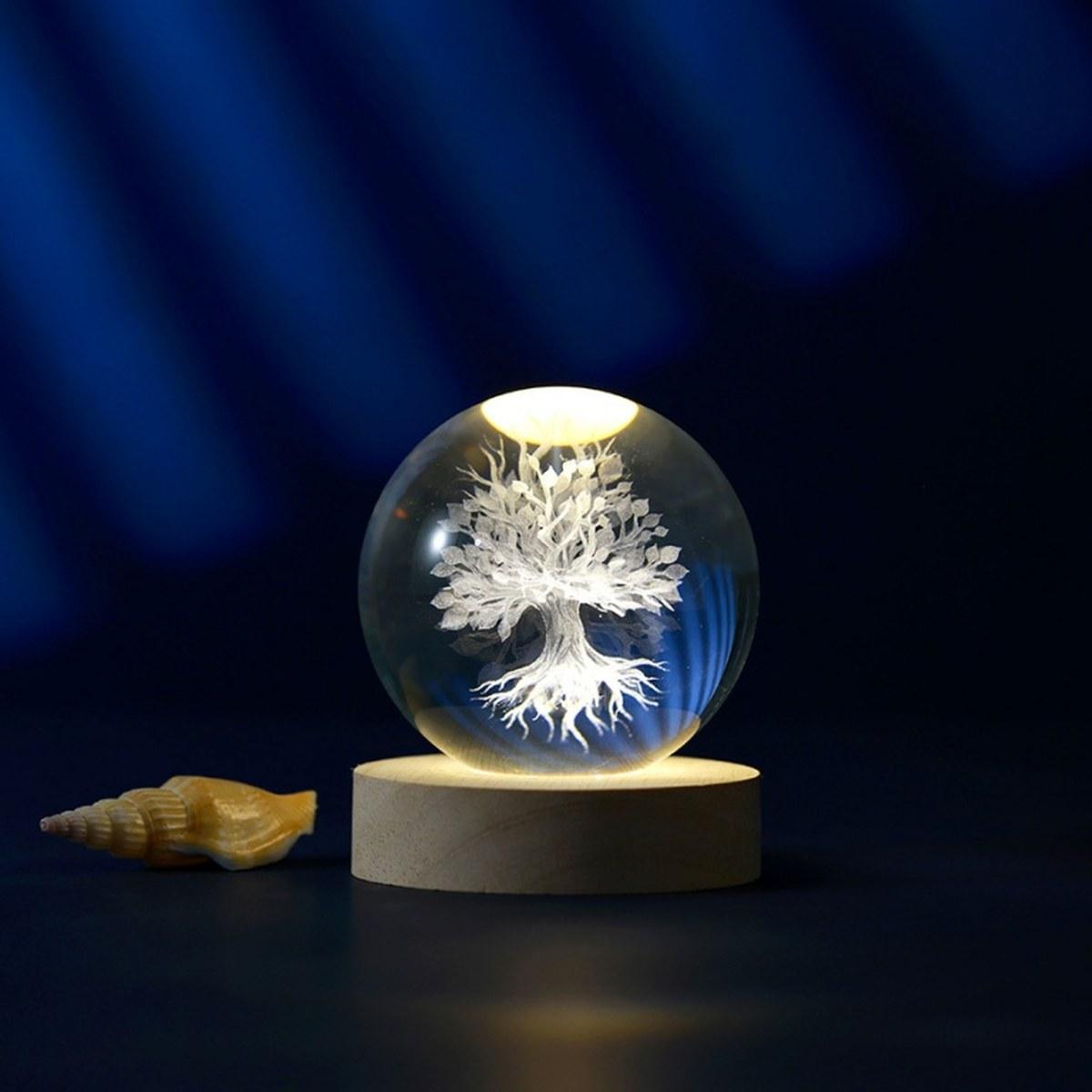 Lampada a sfera cristal 8 cm