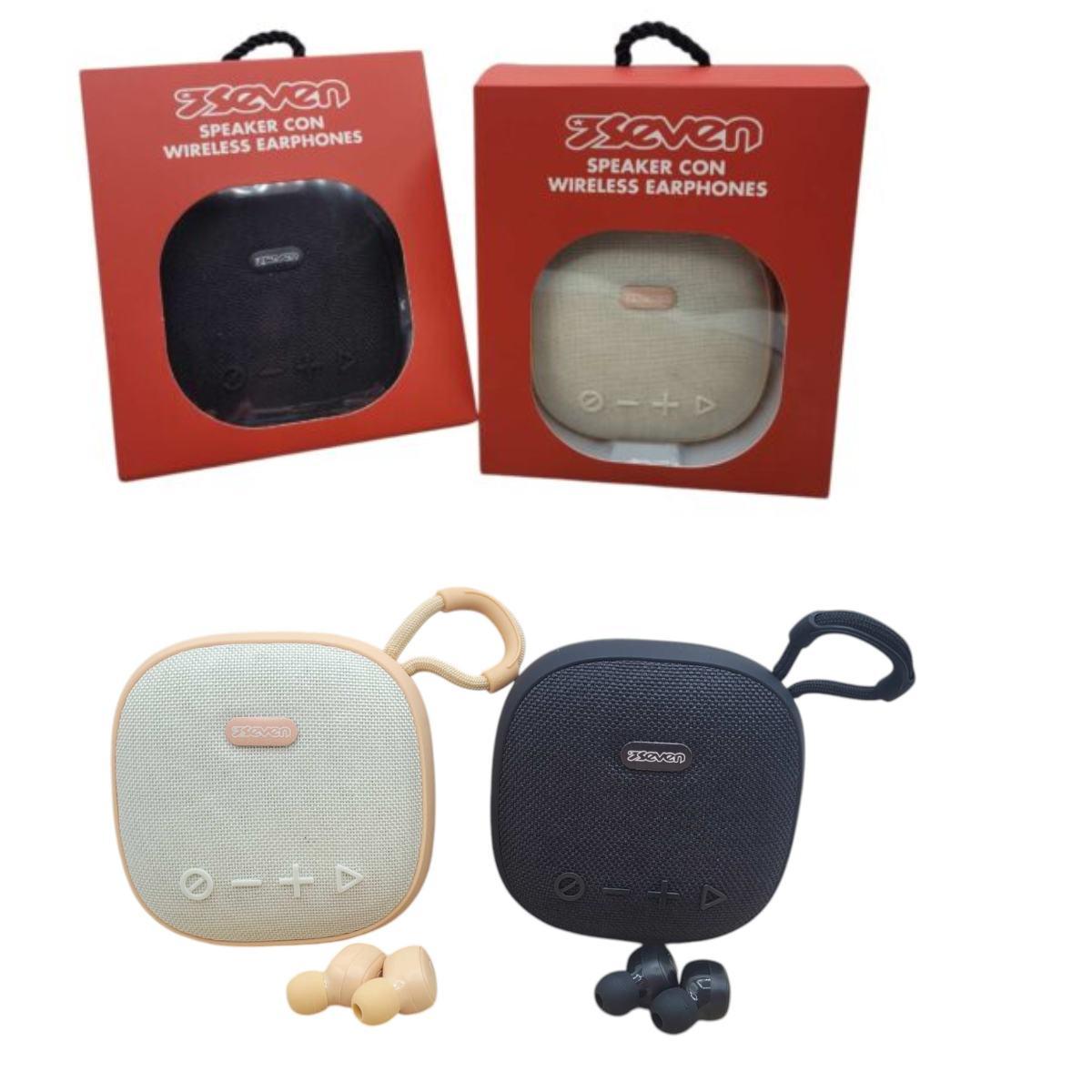 Speaker con earphones wireless seven