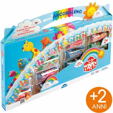 Pasta da modellare didÒ valigetta maxi arcobaleno fila