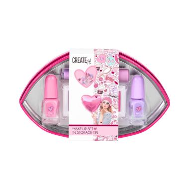 Create it love scatola labbra latta make up