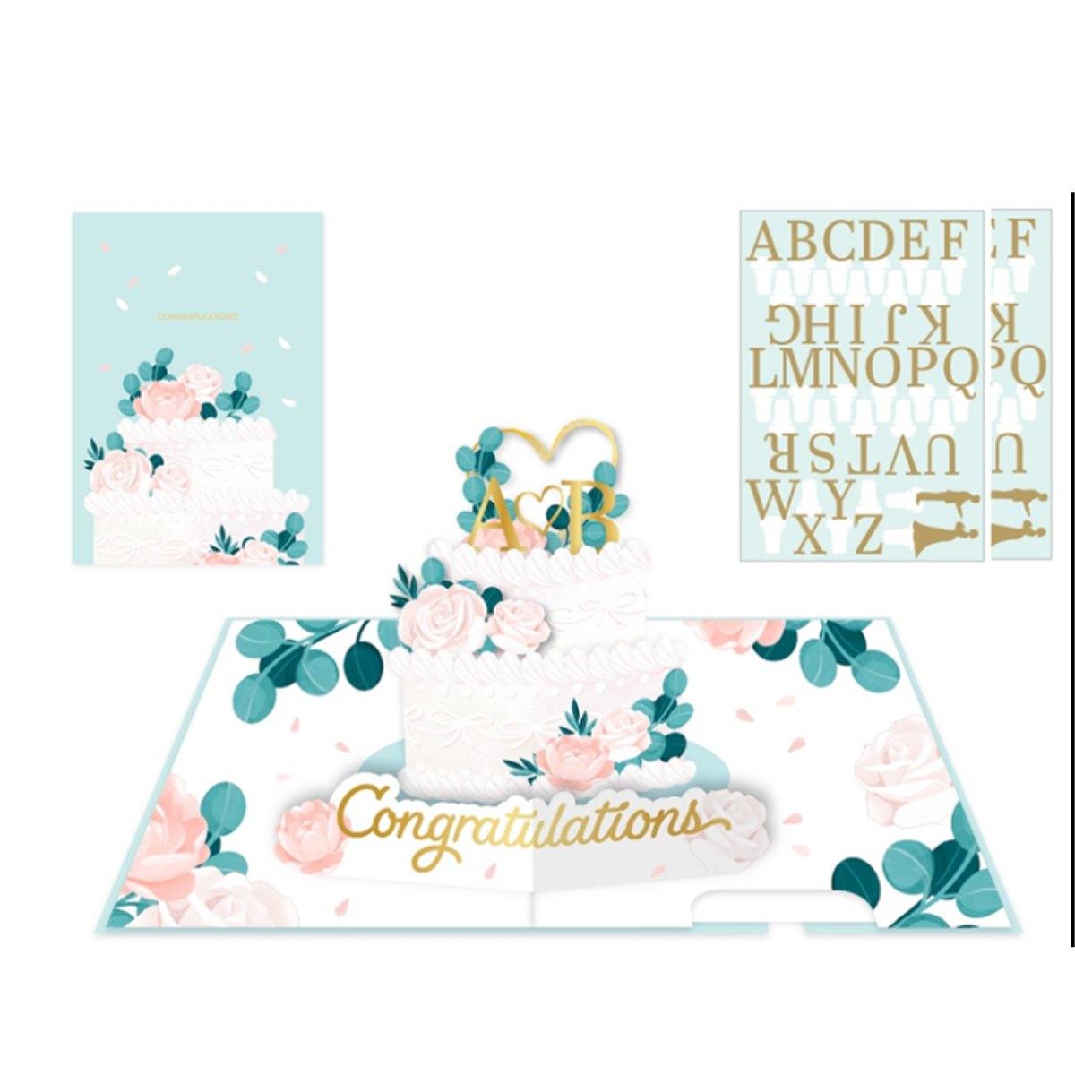 Biglietto popup kirigami handmade our wedding