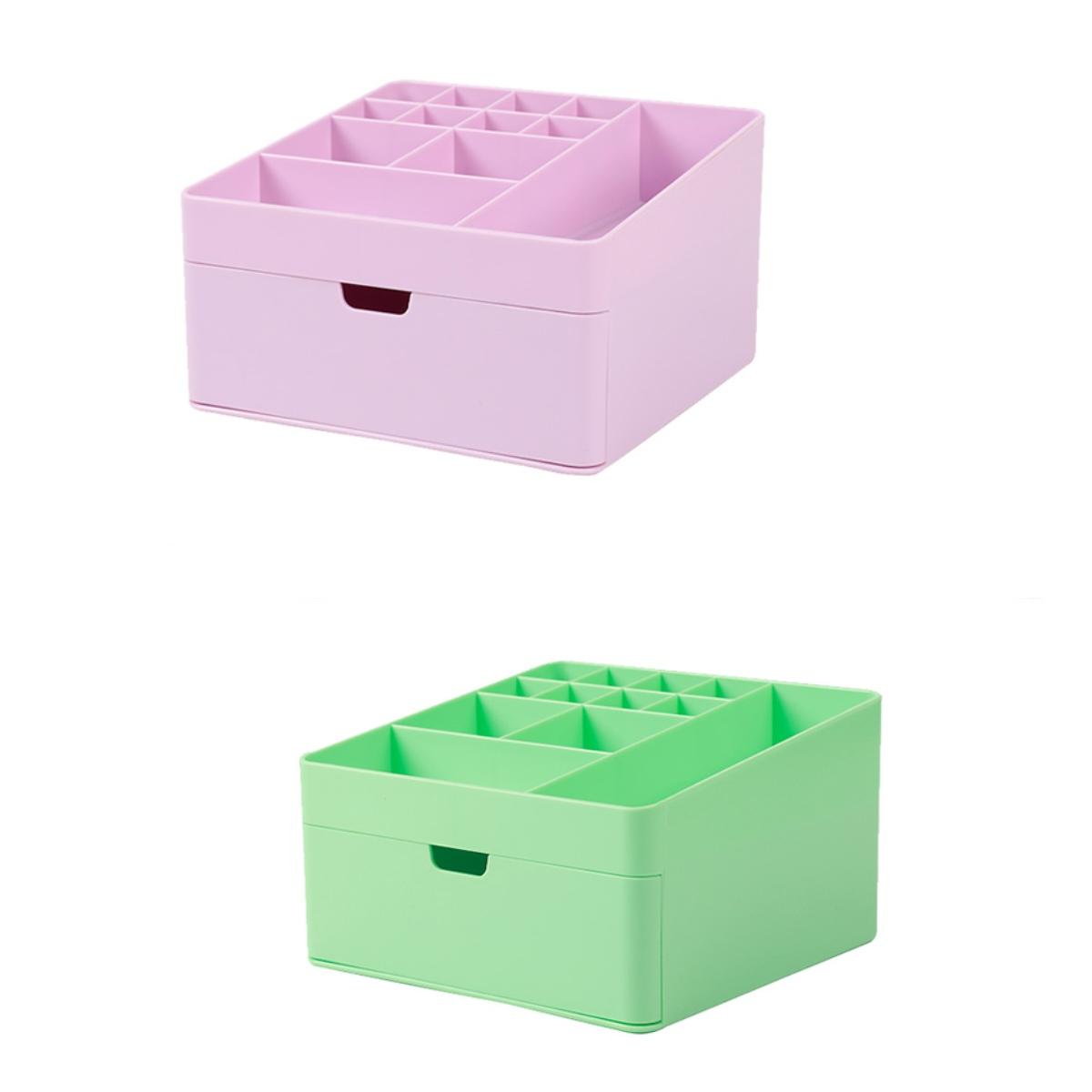 Organizer quadrato per trucchi con cassetto