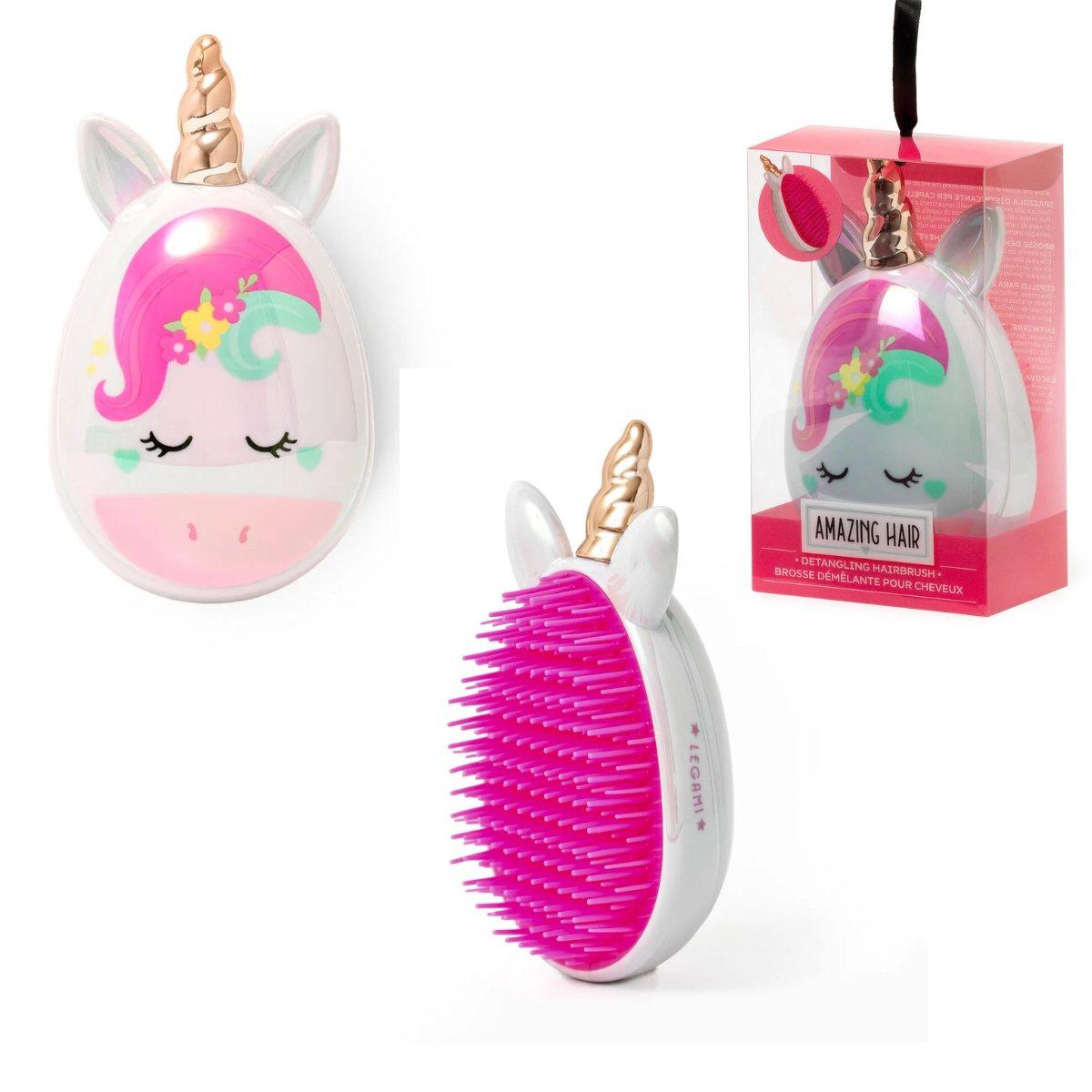 Spazzola districante per capelli unicorno