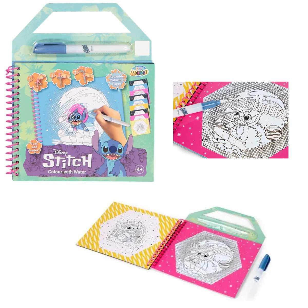 Stich blocco e pennarello water color