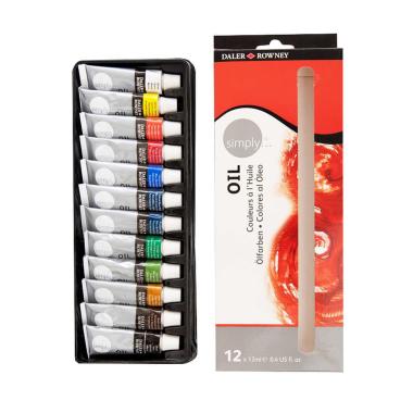 Colori a olio conf da 12 tubetti da 12 ml