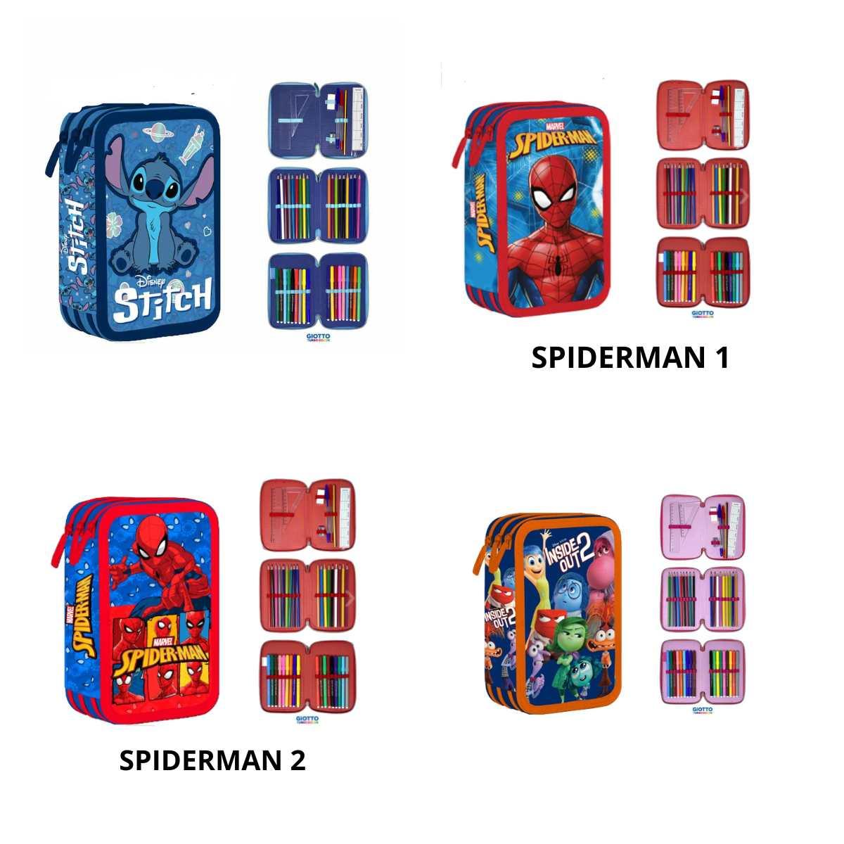 Astuccio 3 zip disney