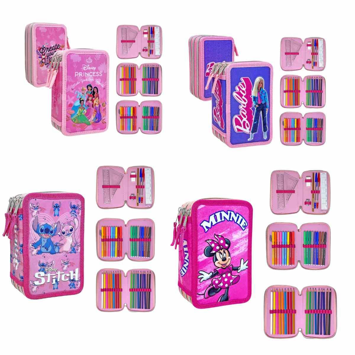 Astuccio 3 zip disney