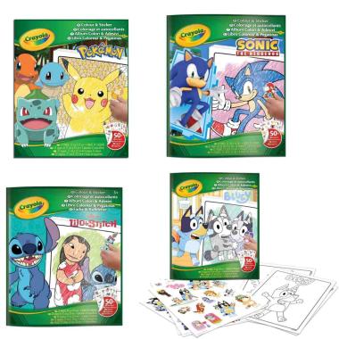 Album colori e adesivi crayola