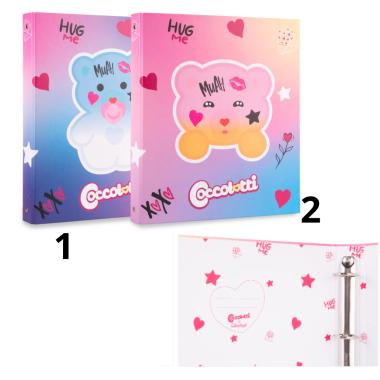 Raccoglitore ad anelli coccolotti love e tel 27x32