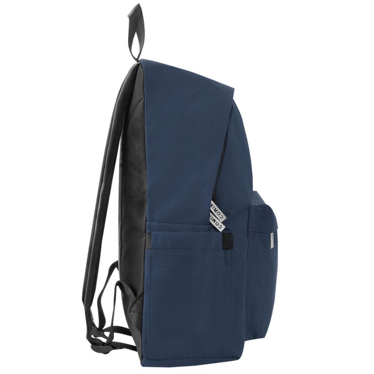 Zaino americano monocolore blu comix