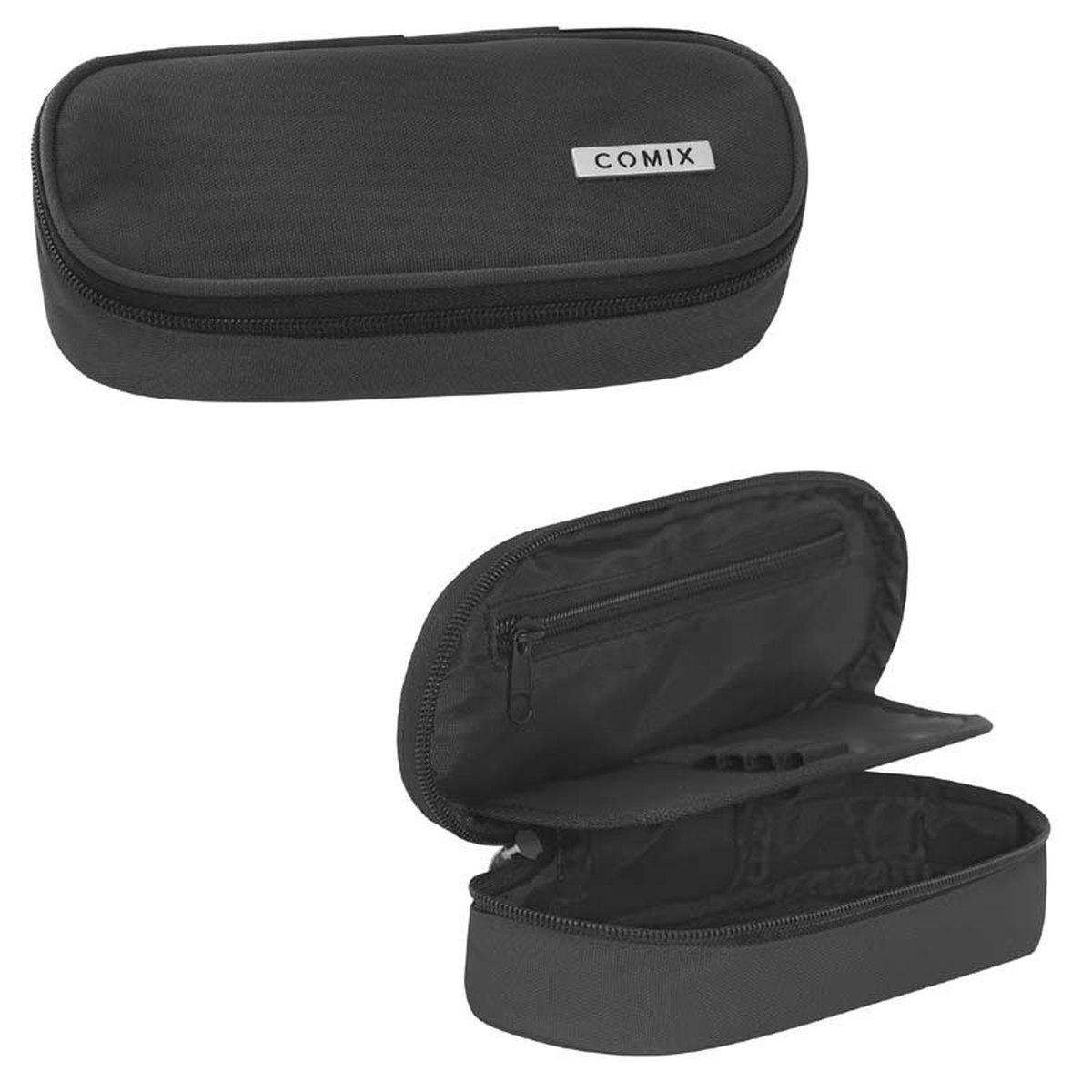 Astuccio bustina ovale organizzato 22x5x7 monocolore comix