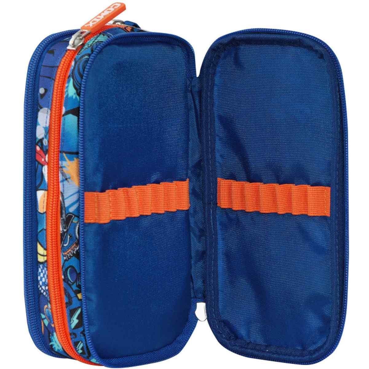 Astuccio bustina 3 zip triple 22x11x7,5 ultra bright comix boy