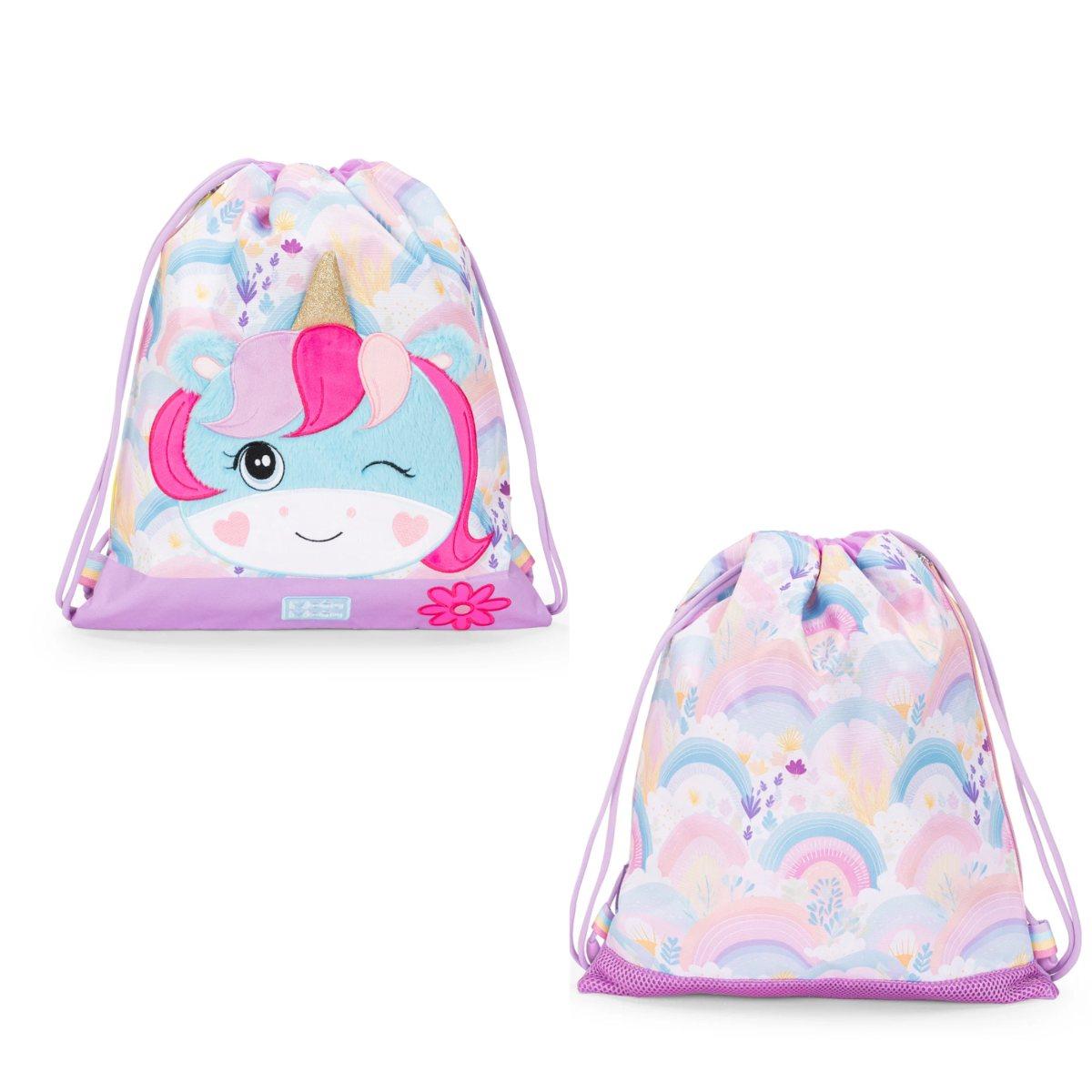 Zaino coulisse mofu mofu unicorno