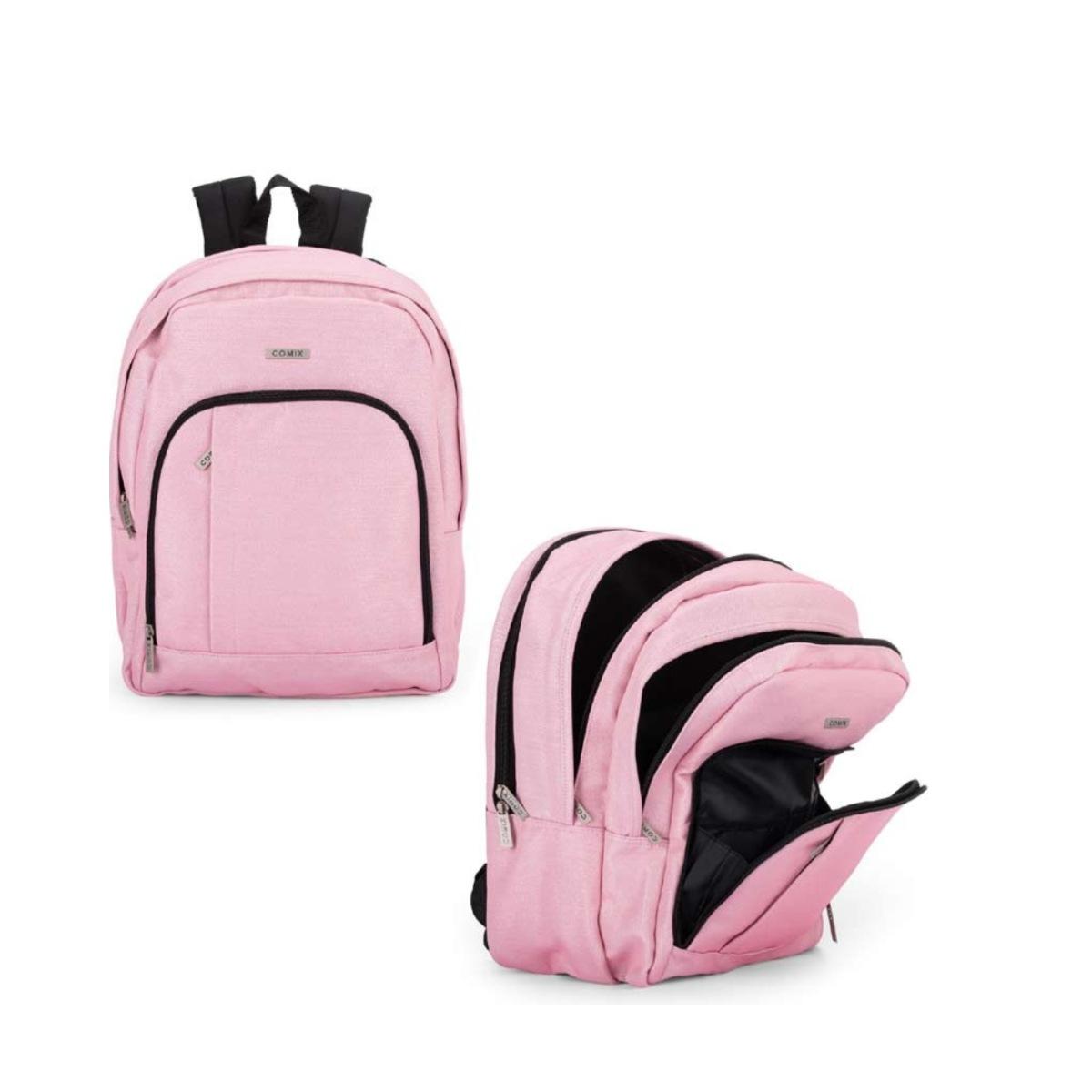 Zaino organizzato lurex rosa comix