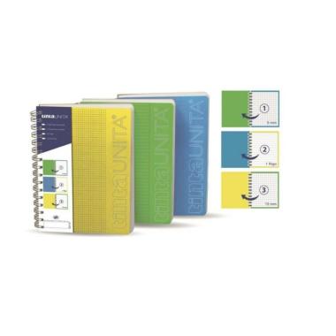 Maxi spiralato a4 organizer book quadretti righi 5 mm+1r+10 mm 90 fogli