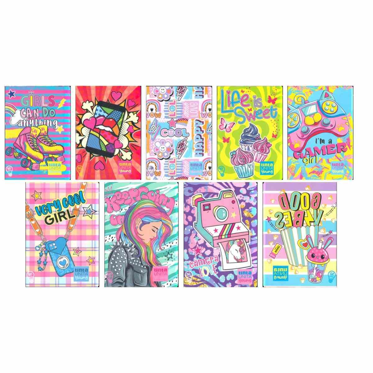 Maxi quaderno a4 tinta unita young girl 62307