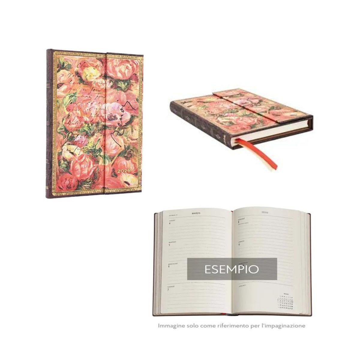 Agenda paperblanks 2026 renoir letter to morisot 12 mesi midi orizzontale