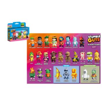 Stumble guys 3d minifigure 3 pezzi