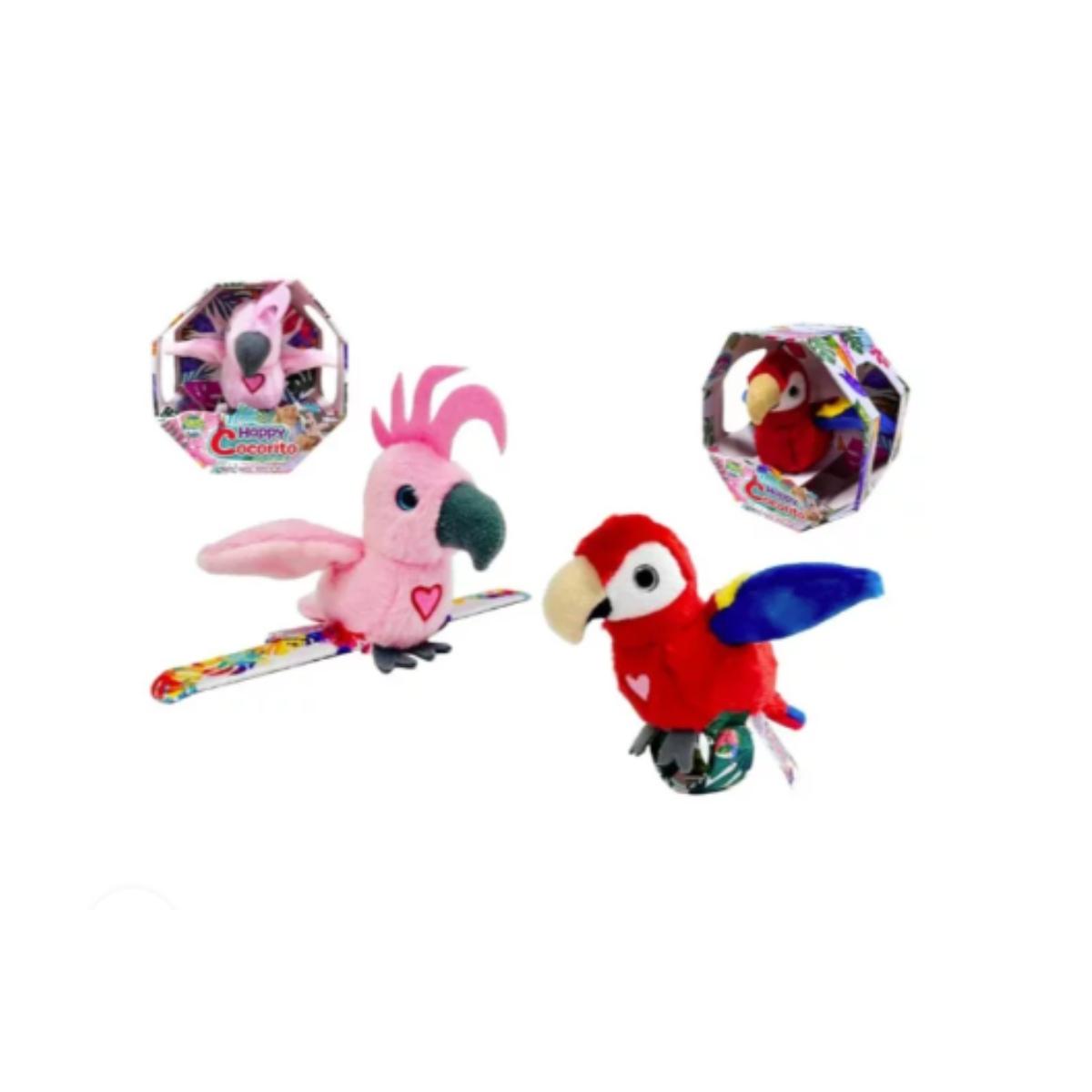 Happy cocorito pappagallo interattivo parlante e canterino peluche morbido