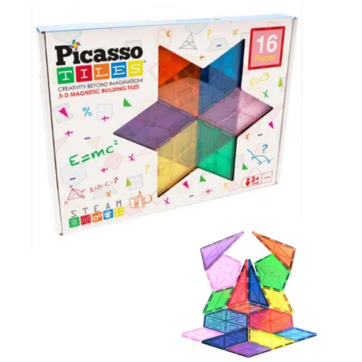 Costruzioni magnetiche geometriche 16 pezzi