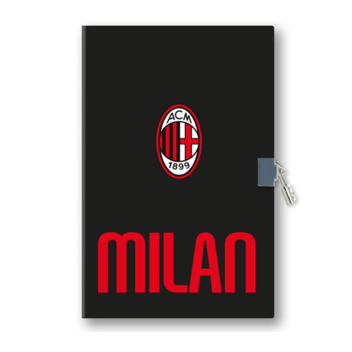 Diario segreto del tifoso con lucchetto milan